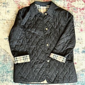 Burberry Black Classic Diamond Quilted Jacket